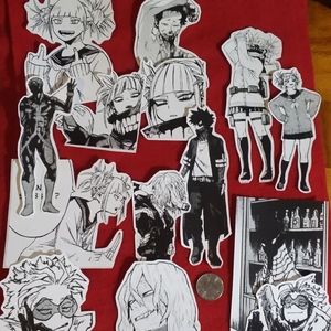 Handmade Bnha Anime Manga Scans Big Stickers Lot!